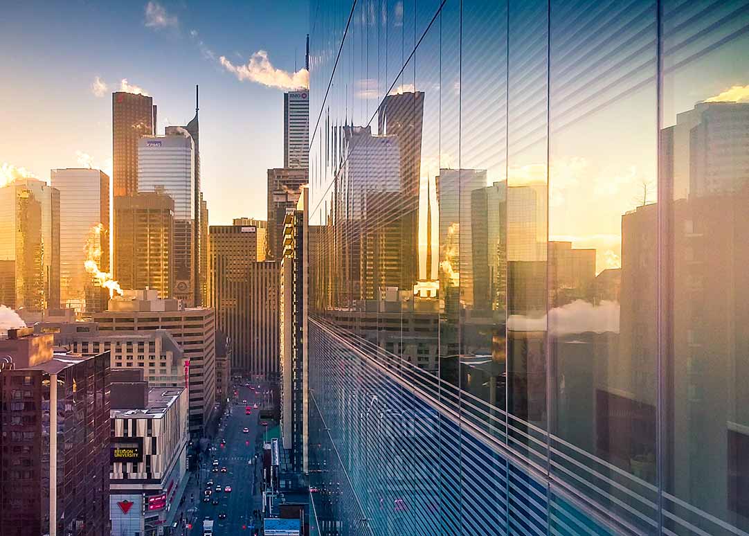 glass skyscraper