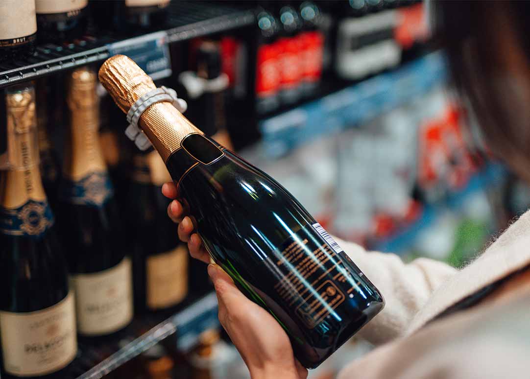 Glass bottle packaging